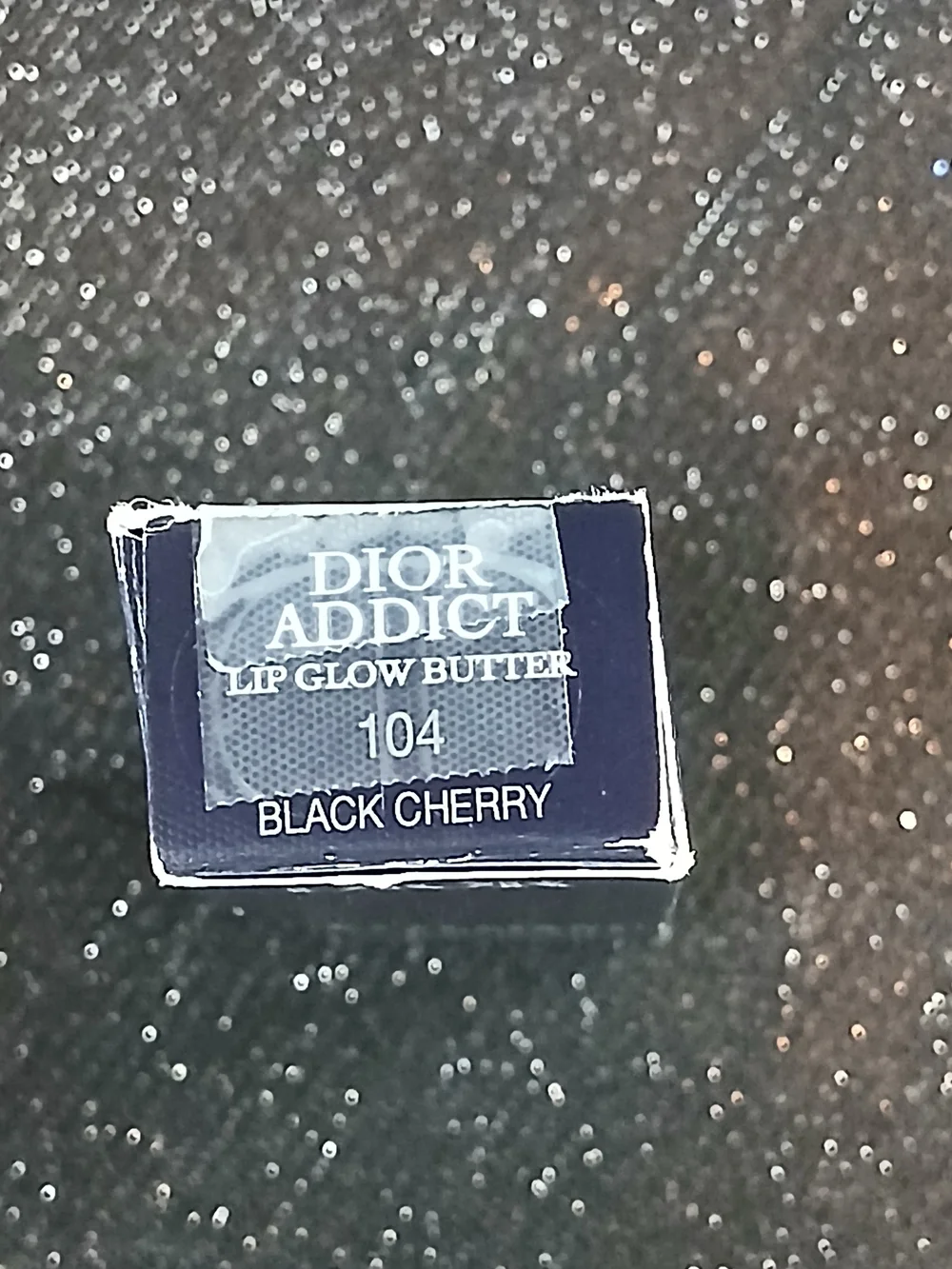 Dior Addict Lip Glow Butter in #104 Dark Cherry With Bag Charm